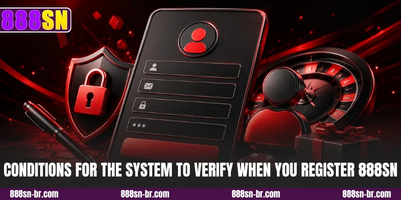 Conditions for the system to verify when you register 888SN