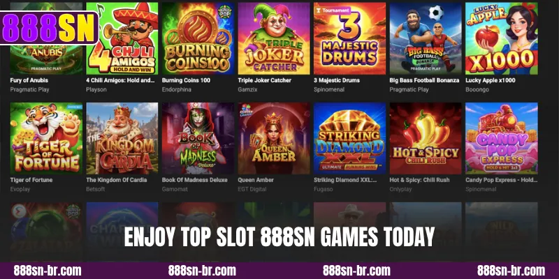 Enjoy top slot 888SN games today