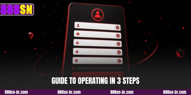 Guide to operating in 3 steps