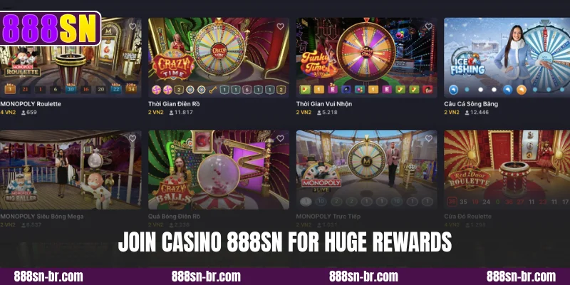 Join casino 888SN for huge rewards