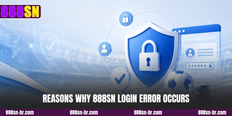 Reasons why 888SN login error occurs
