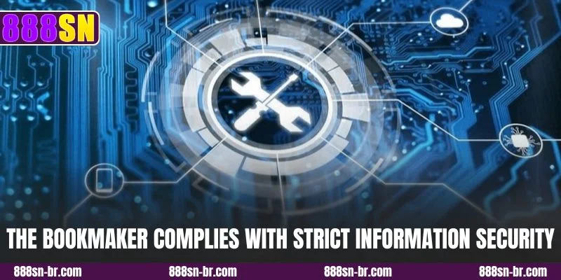 The bookmaker complies with strict information security regulations