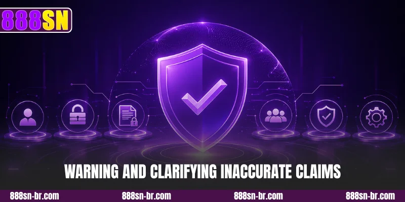 Warning and clarifying inaccurate claims